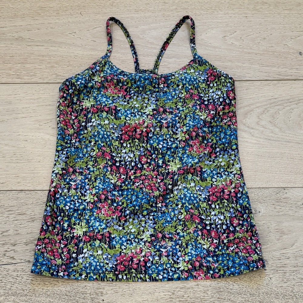Prism Sport Floral Racerback Tank in Size Small